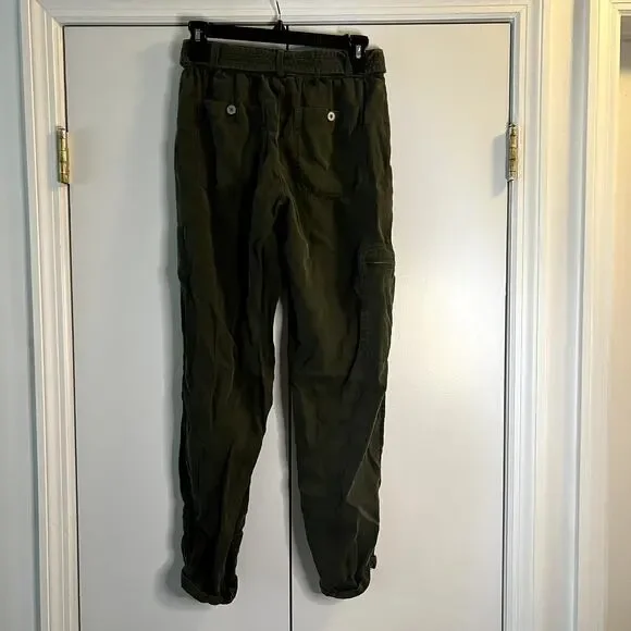 Joie lyocell casual belted pants in khaki green size XS - Picture 5 of 7